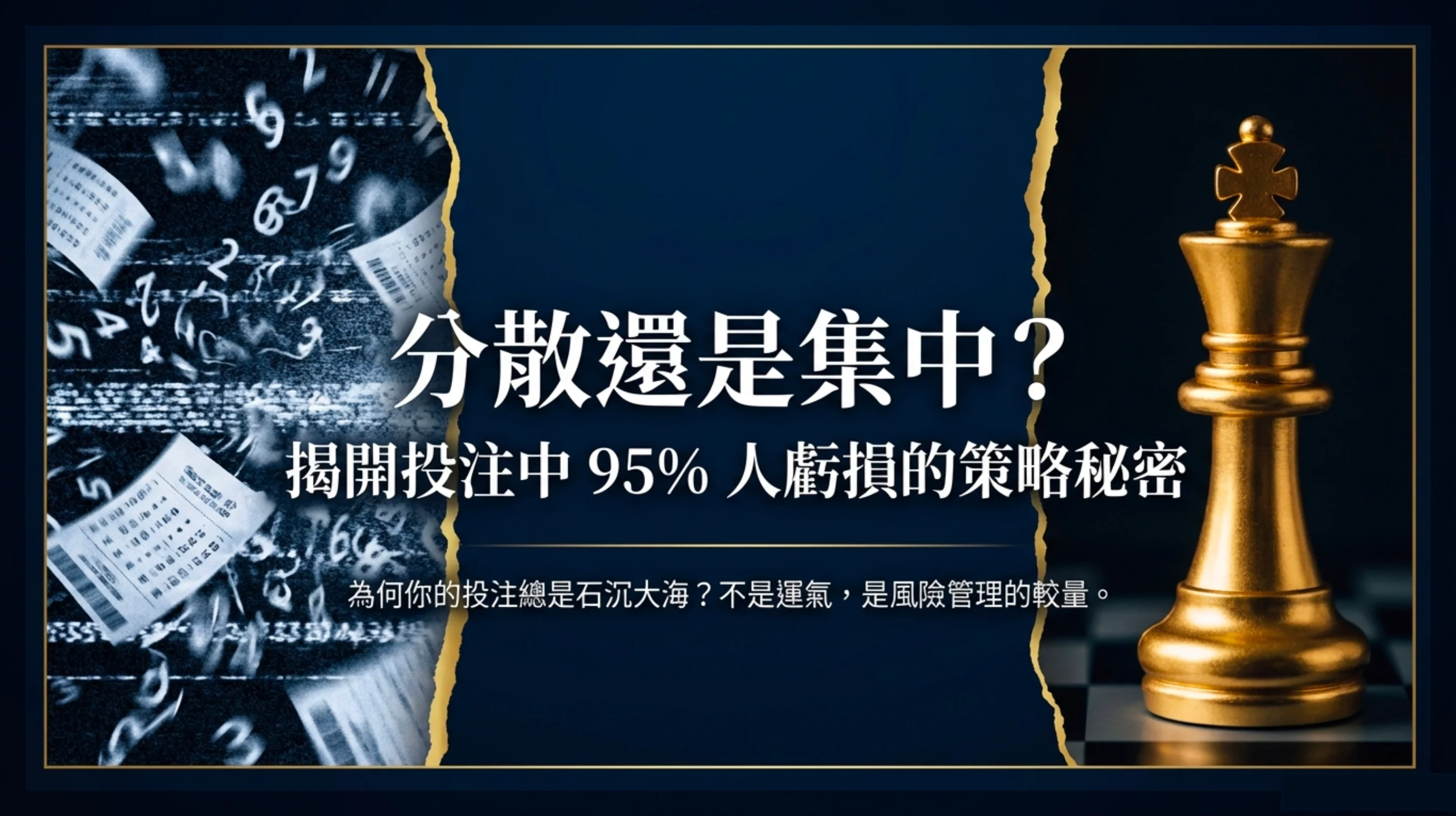 Title image for 揭開足球與賽馬投注中95人虧損的策略秘密