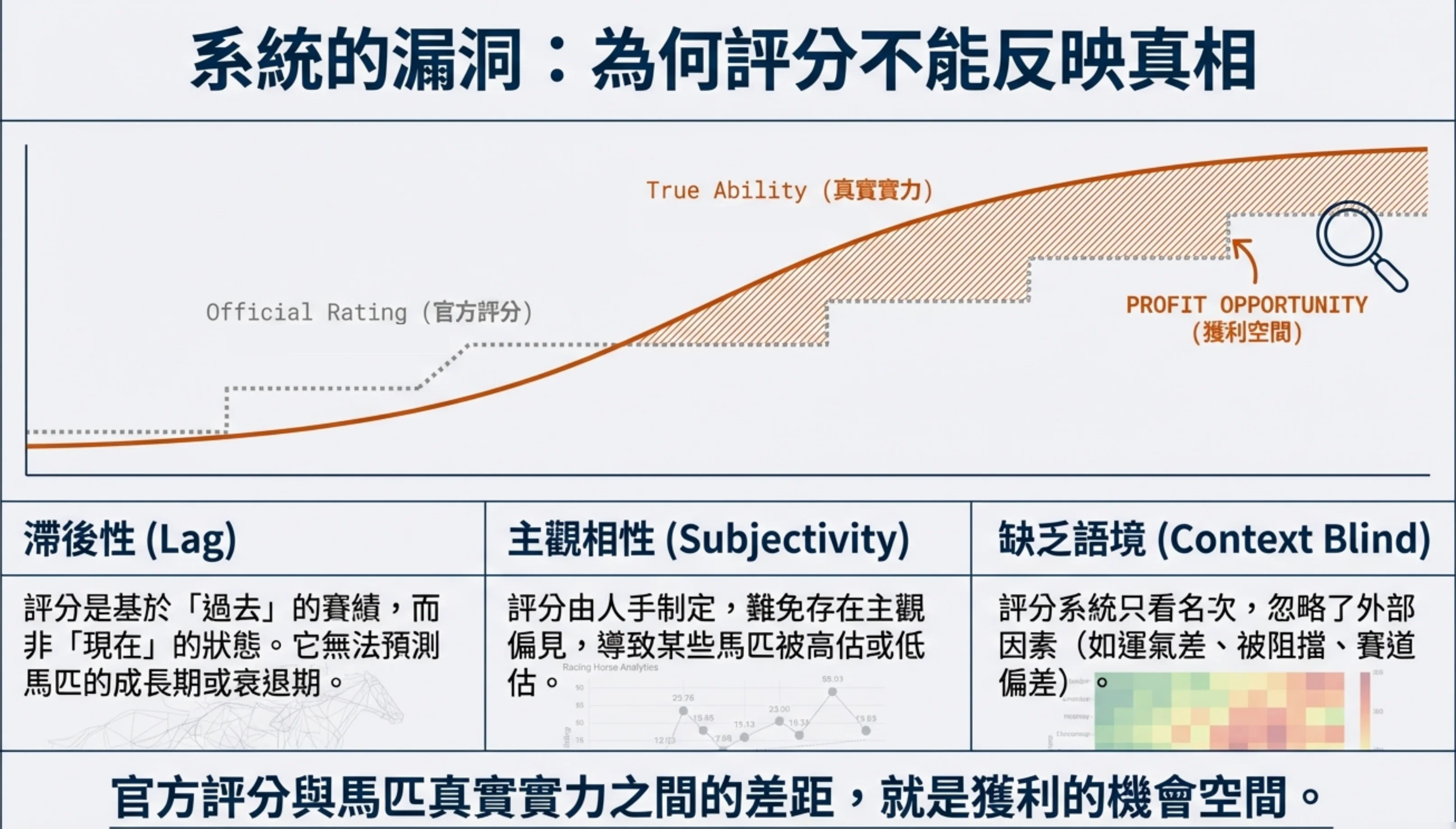 馬會評分不能反映真實實力